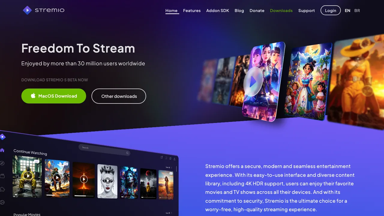 Stremio screenshot
