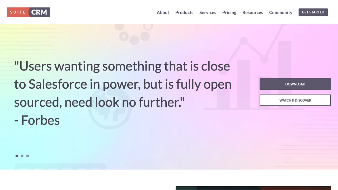 SuiteCRM screenshot