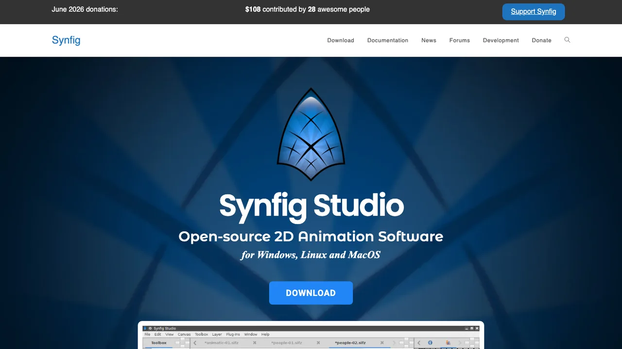 Synfig Studio screenshot