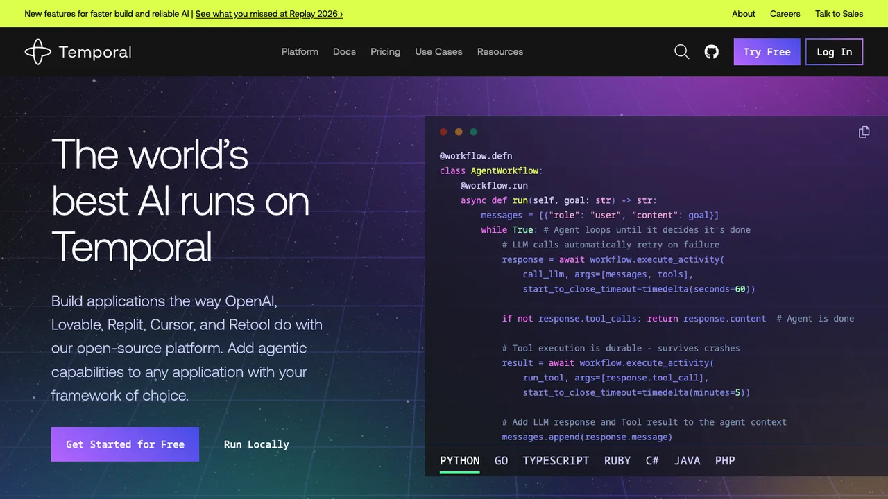 Temporal screenshot