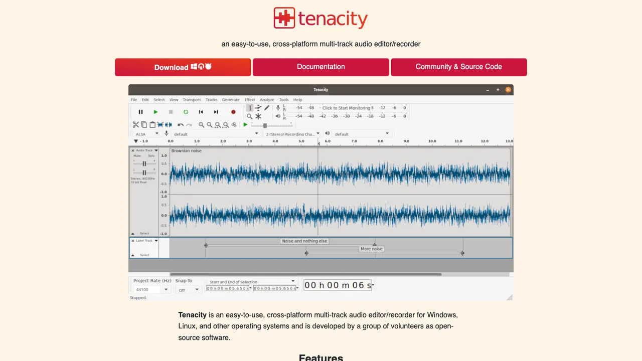 Tenacity screenshot