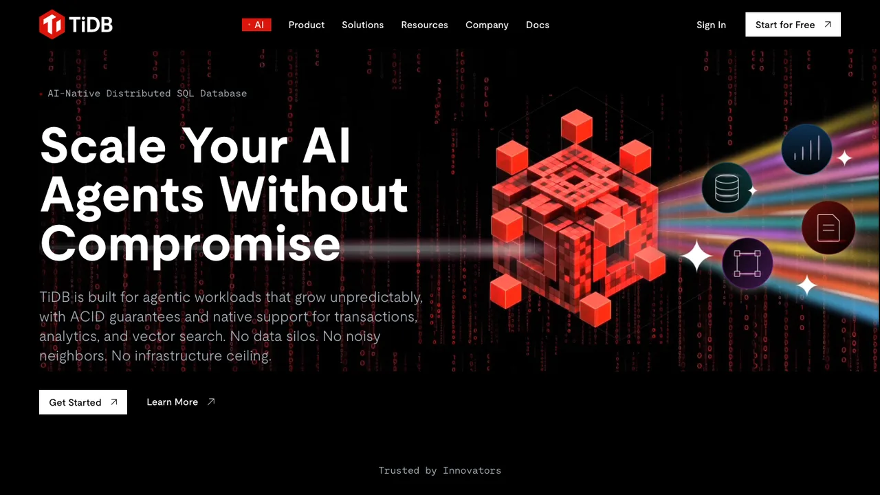 TiDB screenshot