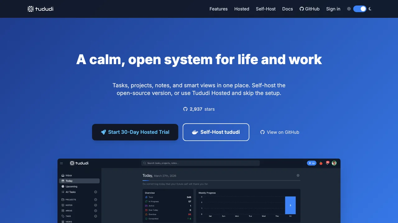 tududi screenshot