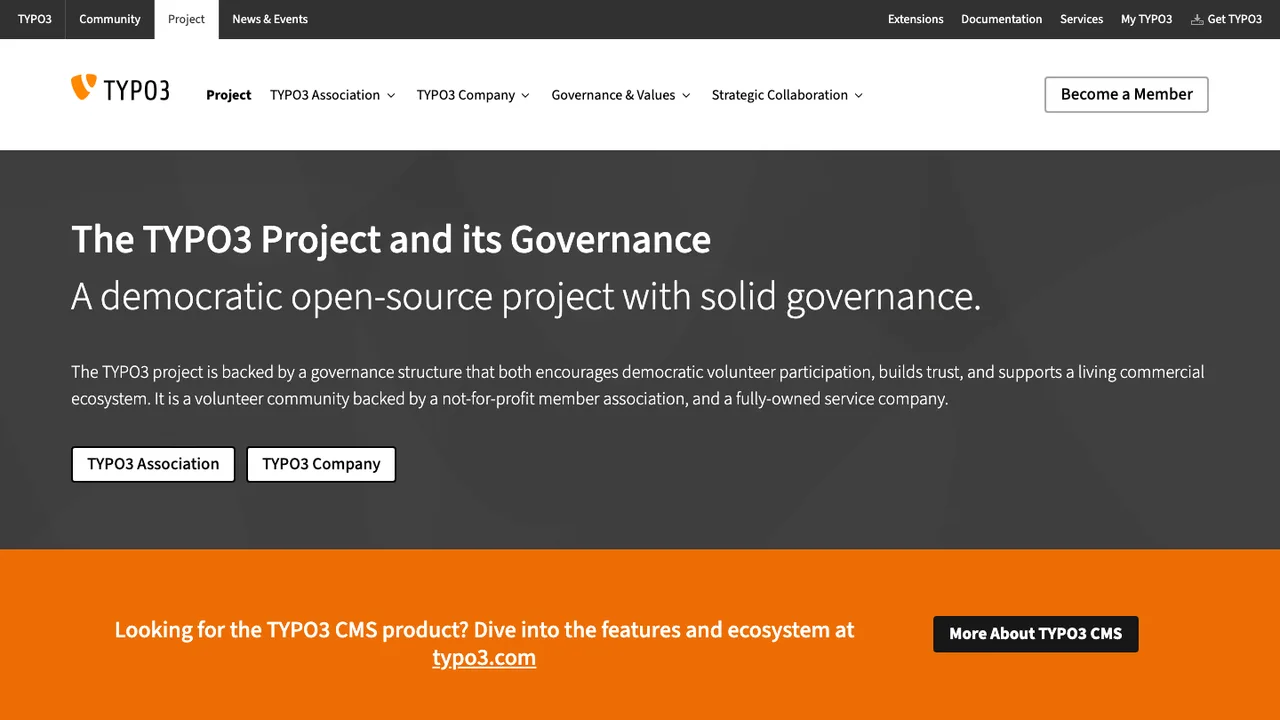 TYPO3 screenshot