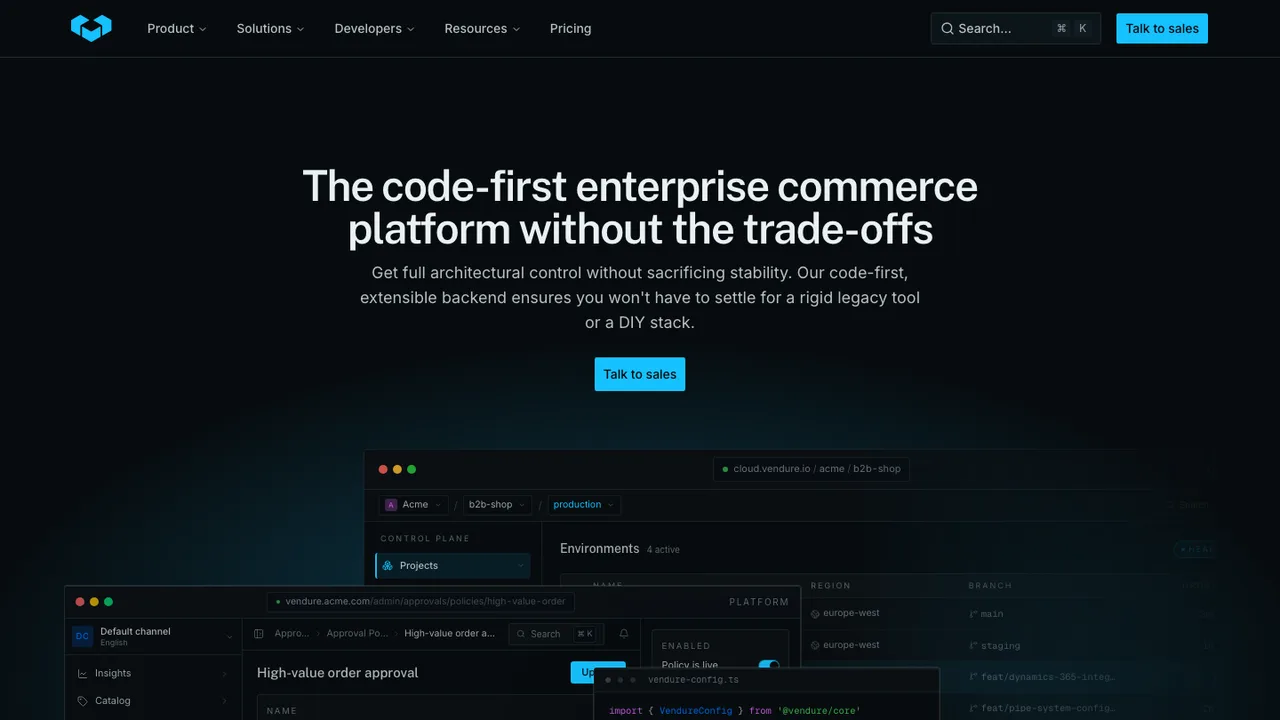 Vendure screenshot