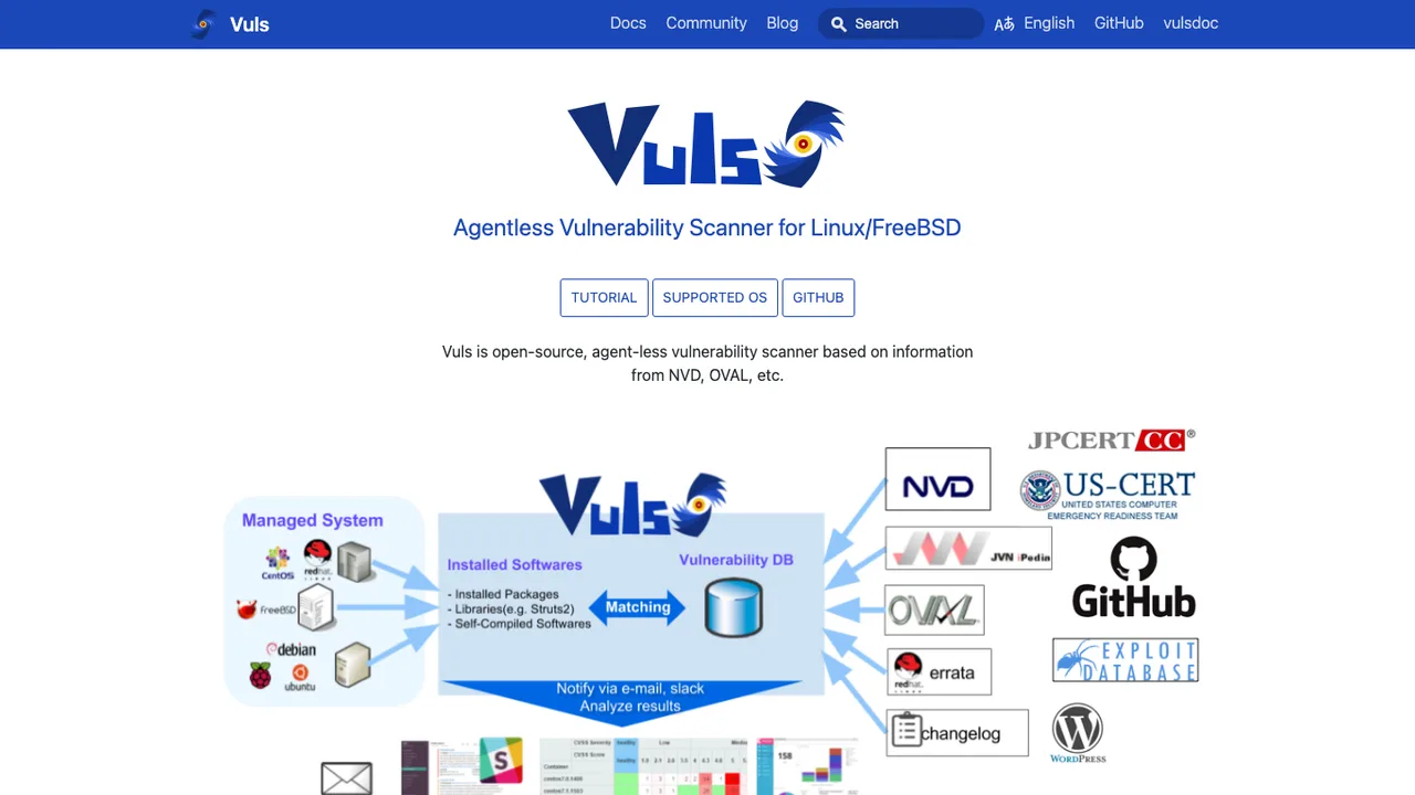 Vuls screenshot