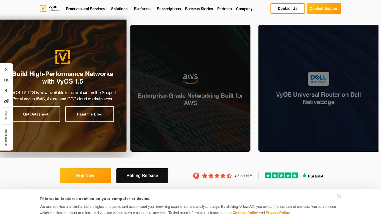 VyOS screenshot