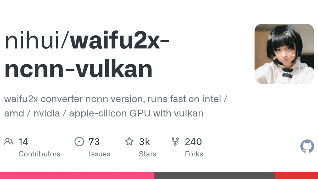 waifu2x-ncnn-vulkan screenshot