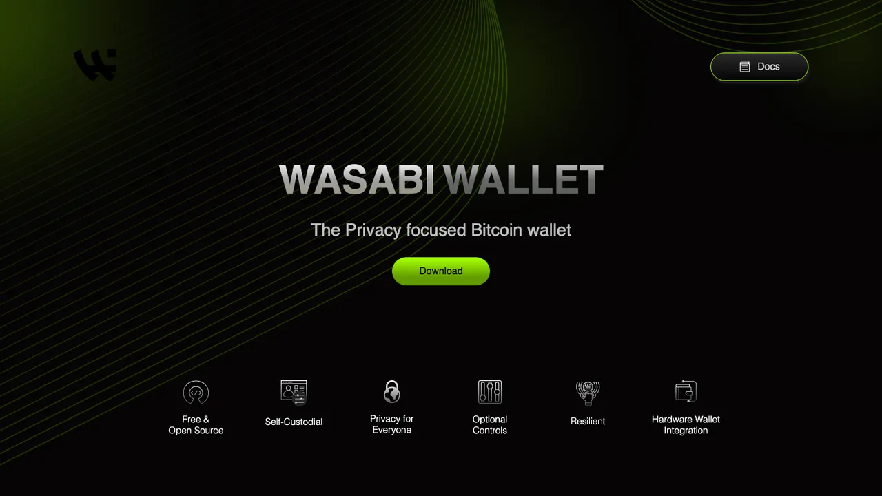 Wasabi Wallet screenshot