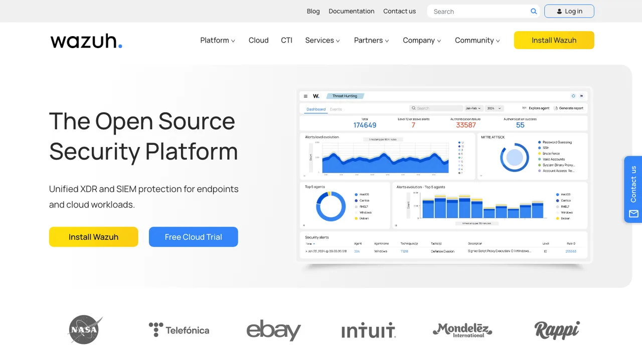 Wazuh screenshot