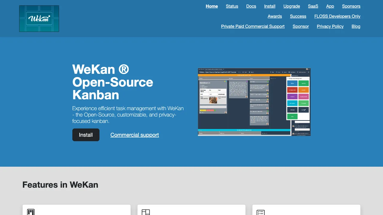 WeKan screenshot