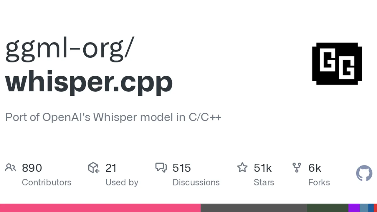 whisper.cpp screenshot