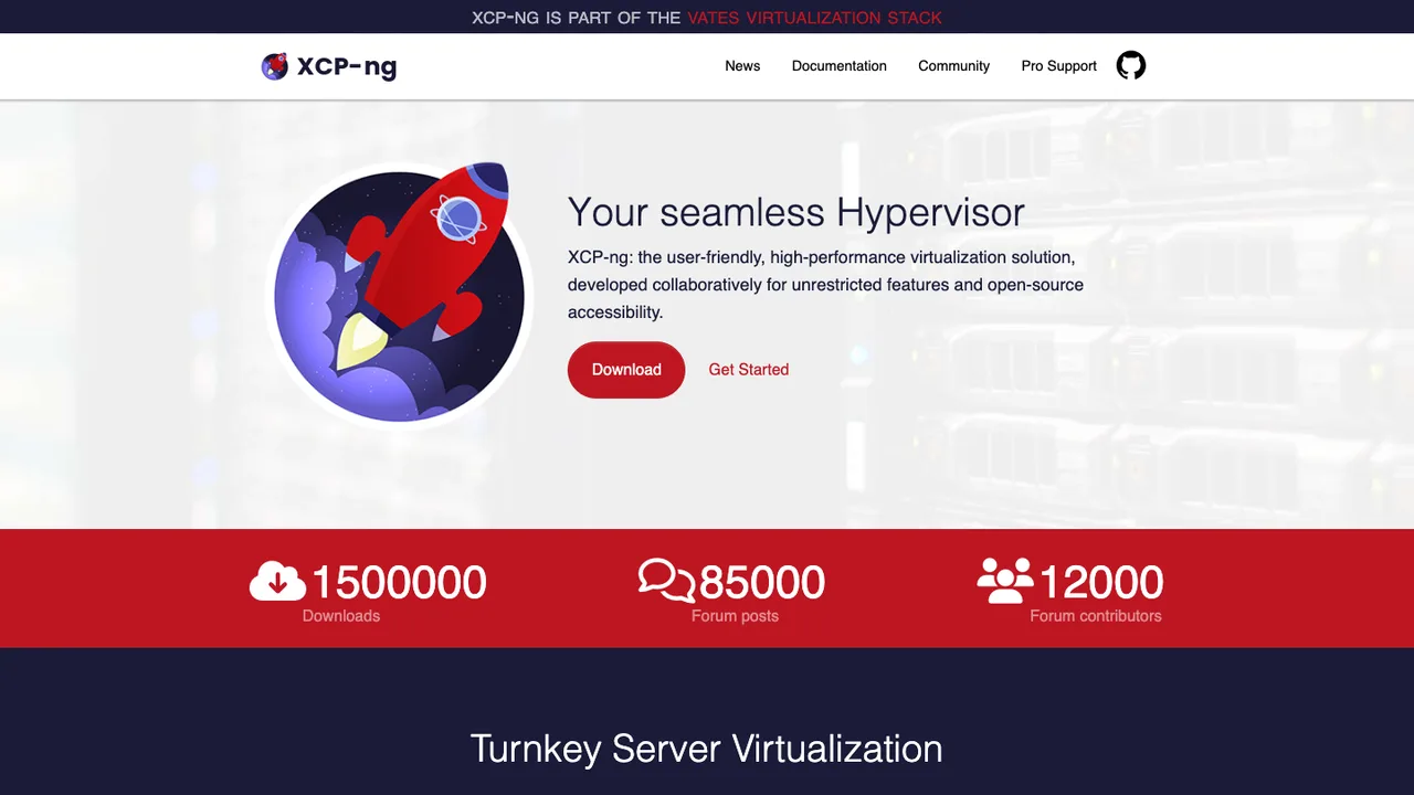 XCP-ng screenshot