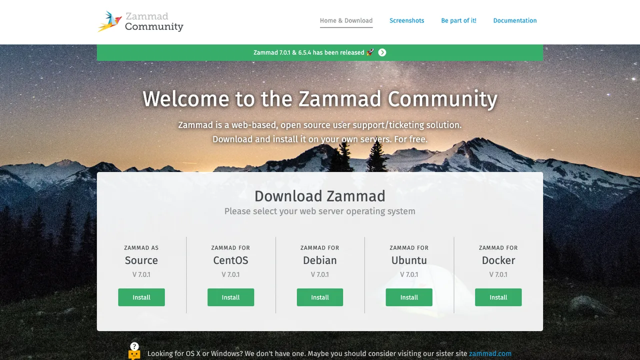 Zammad screenshot
