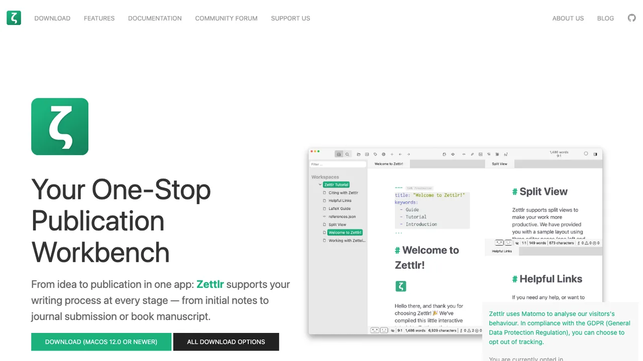 Zettlr screenshot